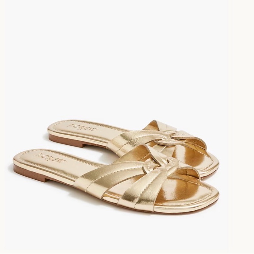 J.CREW FACTORY Stitched Slide Sandals